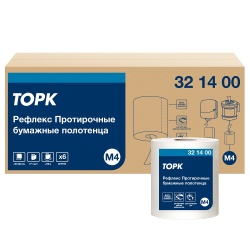 картинка ТОРК 321400 Tork Reflex протирочная бумага в рулонах с ЦВ (съемная втулка) 1сл, 270м, 771л (6шт/кор), шт от магазина Одежда+