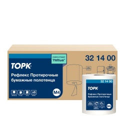картинка ТОРК 321400 Торк Рефлекс протирочная бумага в рулонах с ЦВ (съемная втулка), категория качества Стандарт, 1сл, 270м, 771л (6шт/кор), шт от магазина Одежда+