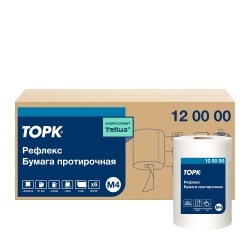 картинка ТОРК 120000 Tork Reflex протирочная бумага миди со втулкой 1сл, 270м, 771л (6шт/кор), шт от магазина Одежда+